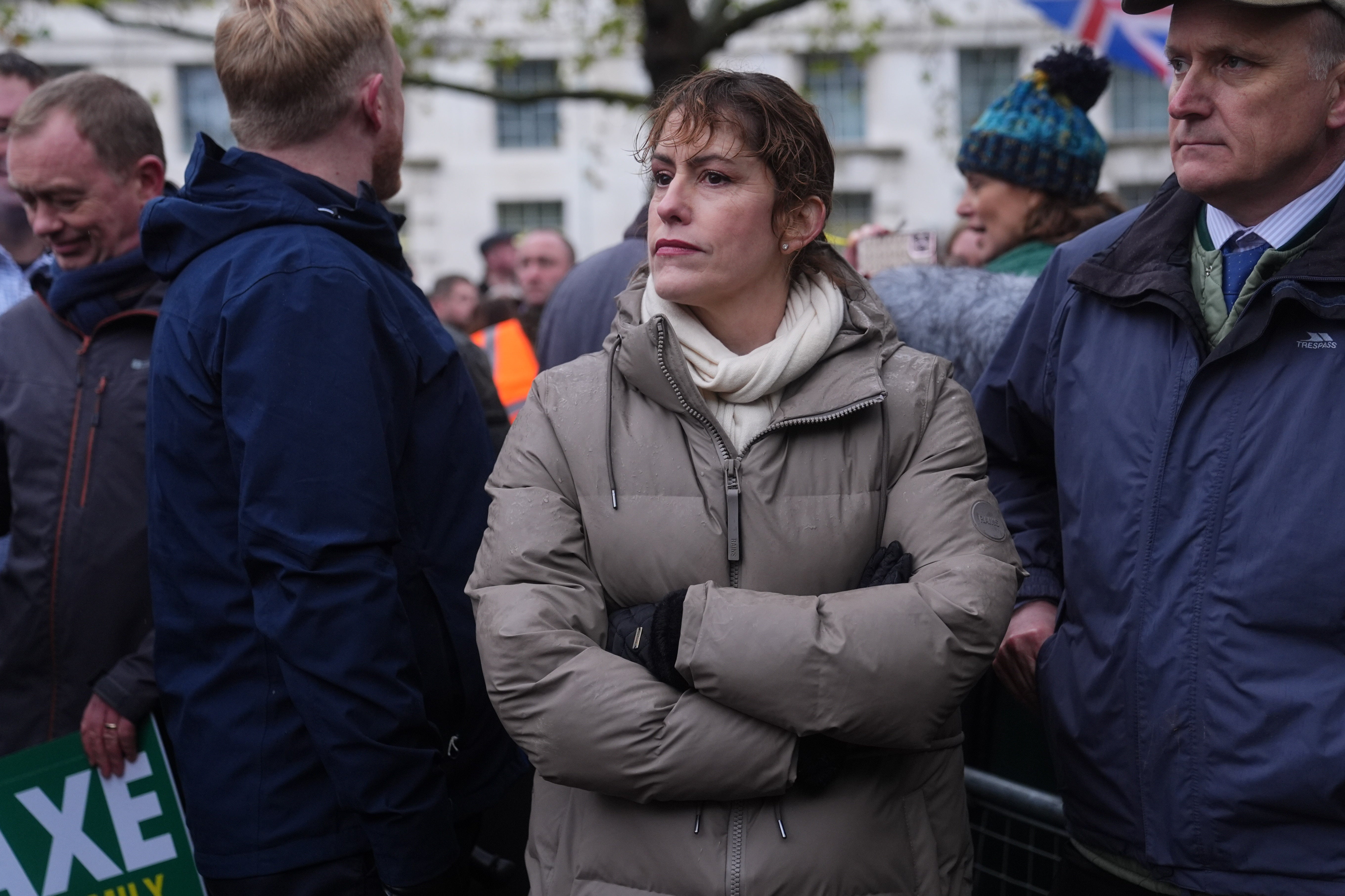 Shadow environment, food and rural affairs secretary Victoria Atkins joins farmers