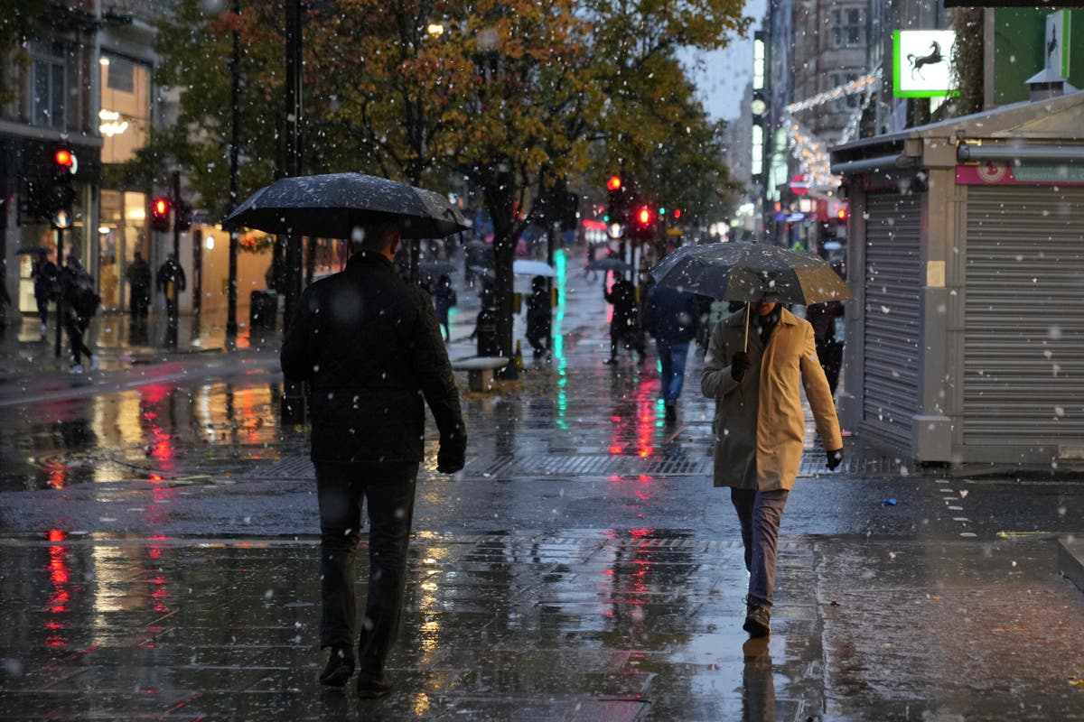 School closures and travel delays as Arctic air brings snow and sleet to parts of the UK