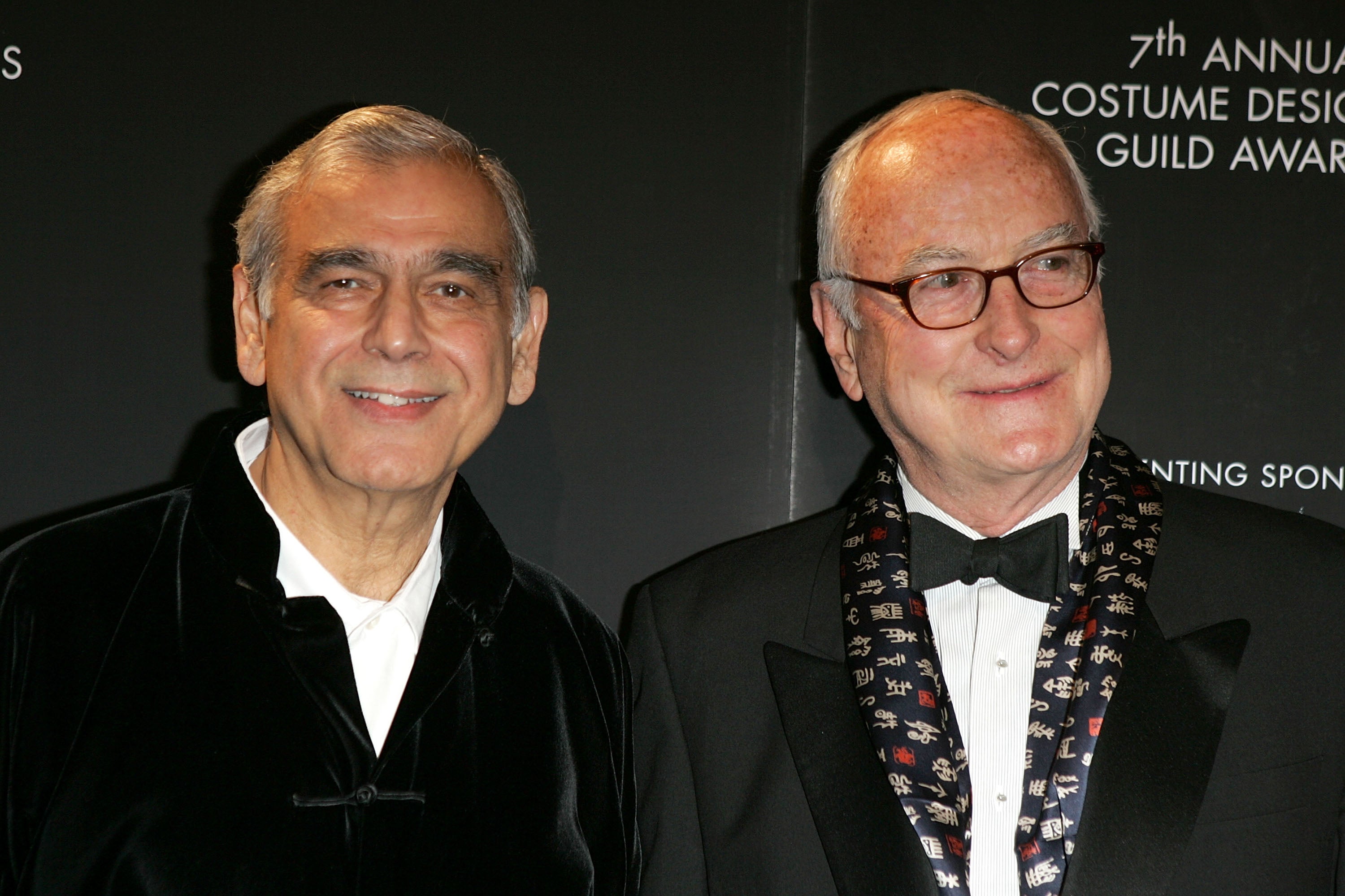 Ismail Merchant and James Ivory arrive at the 2005 Annual Costume Designers Guild Awards in LA