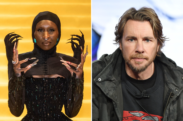 <p>Cynthia Erivo and Dax Shepard</p>