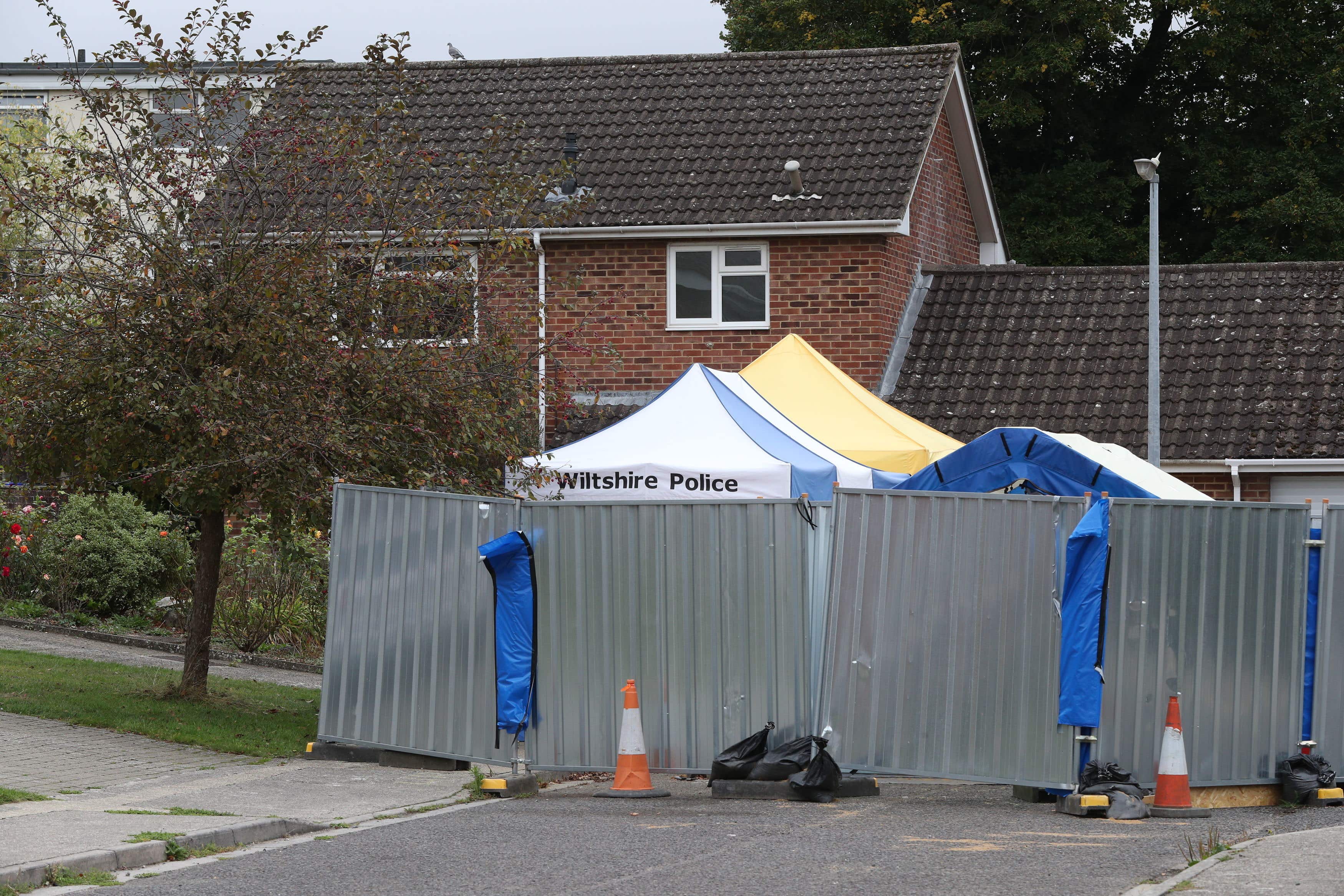 The home of former Russian spy Sergei Skripal on Christie Miller Road in Salisbury, Wiltshire (Jonathan Brady/PA)