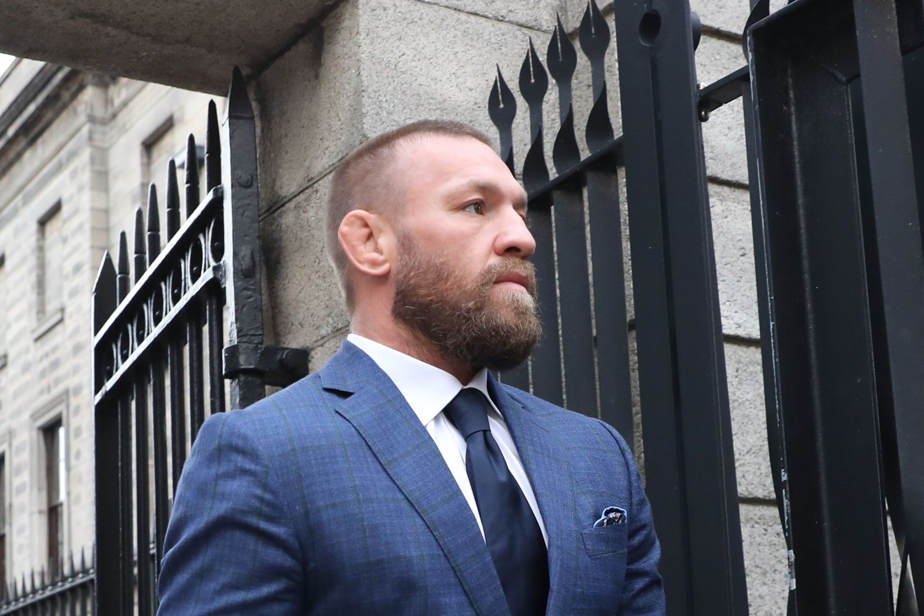 Mixed martial arts fighter Conor McGregor outside the High Court in Dublin (Gareth Chaney/PA)