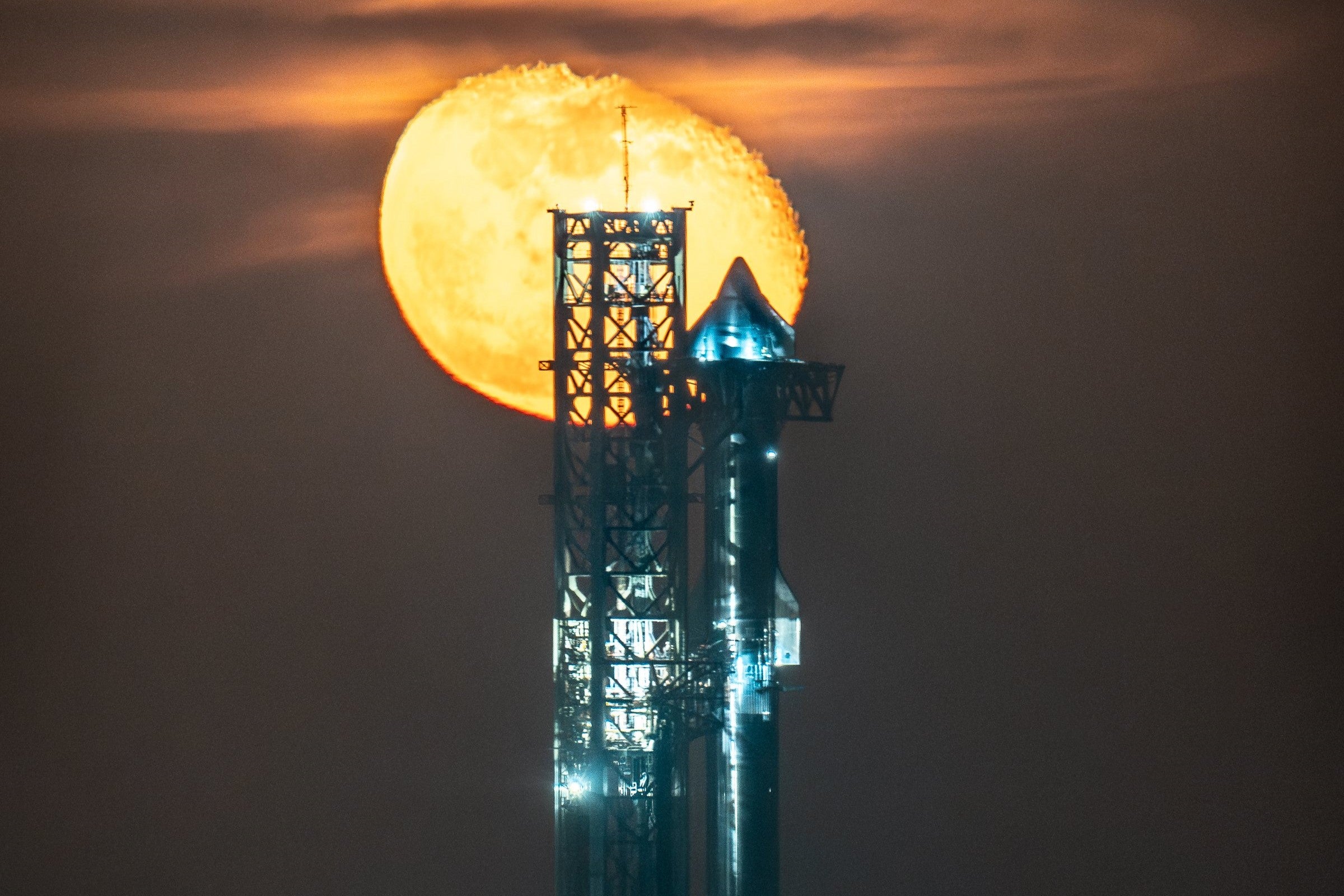 SpaceX’s Starship rocket pictured on its launchpad in Boca Chica, Texas, on 18 November, 2024