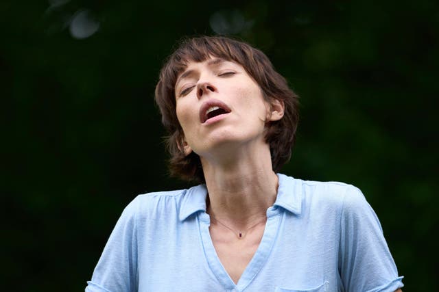 <p>Sound of silence: Rebecca Hall plays a teacher brought to the brink by an ineffable noise </p>