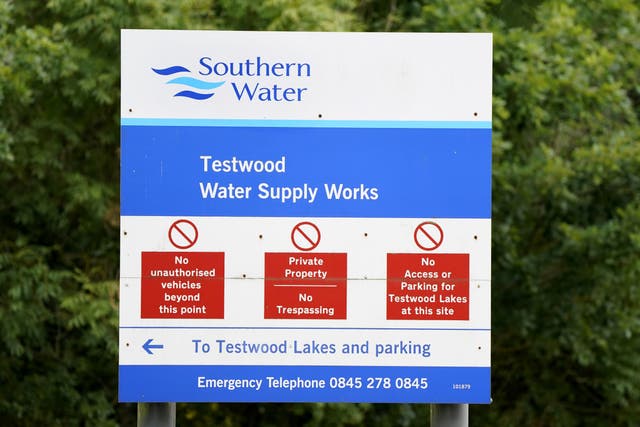 Southern Water serves 4.7 million people across the south and south-east of England (Andrew Matthews/PA)