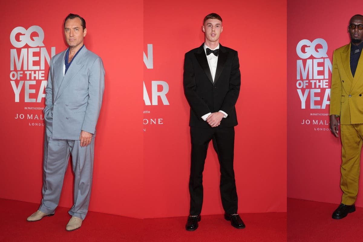 Jude Law, Cole Palmer, Usain Bolt and more sport biggest menswear trends at GQ Awards