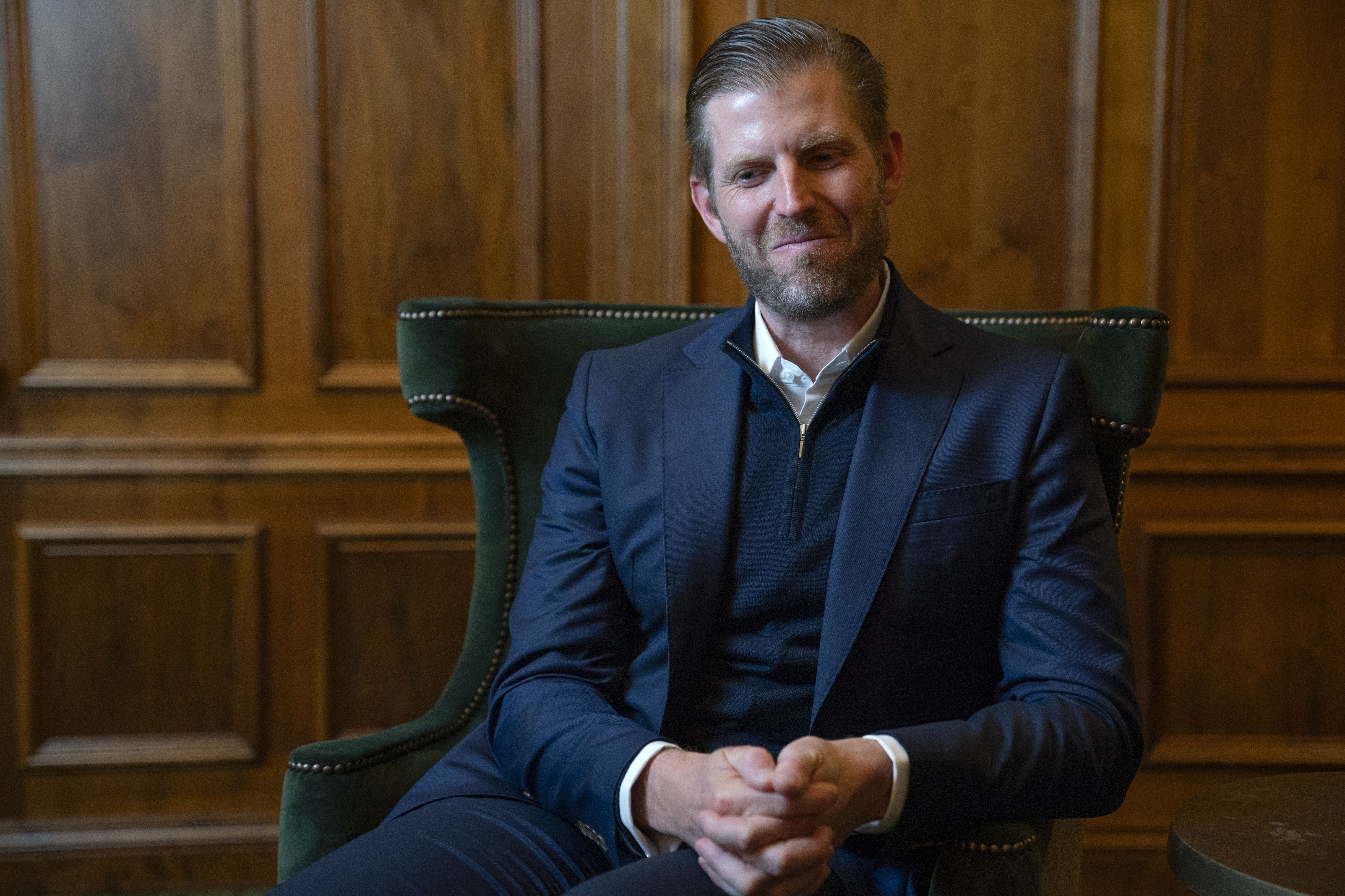 Eric Trump during an interview with the PA news agency at Trump International Golf Links near Balmedie, Aberdeenshire (Jane Barlow/PA)