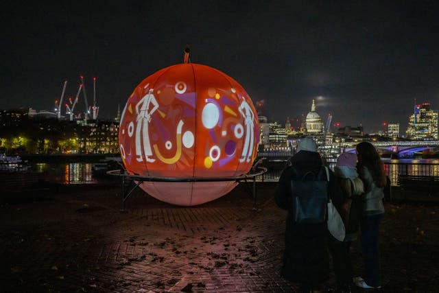 A Christmas ‘snow globe’ is unveiled by leading youth homelessness charity Centrepoint (Jeff Moore Media Assignments)