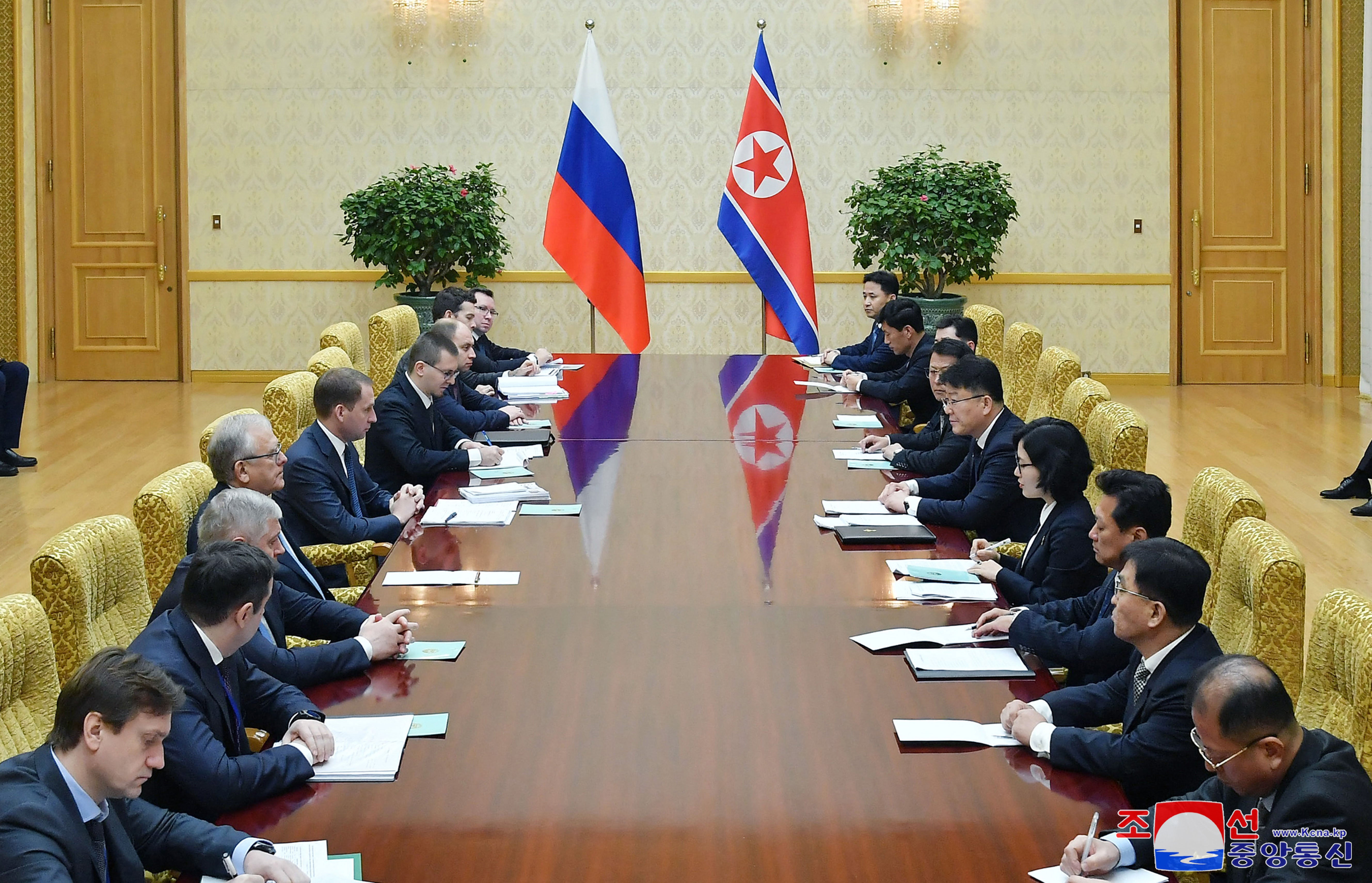 Russia's Minister of Natural Resources and Ecology Alexander Kozlov and his delegation met with North Korea's External Economic Relations Minister Yun Jong Ho in Pyongyang