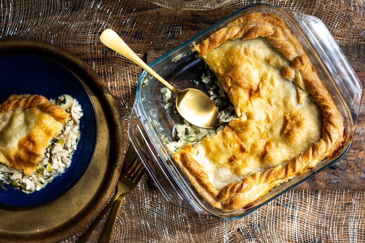 The ultimate Christmas leftovers pie