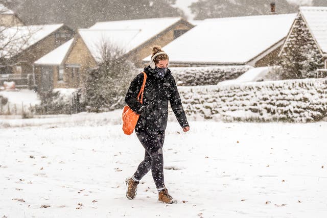 <p>The Met Office has revealed where and when snow is expected to fall in the UK over the Christmas period</p>