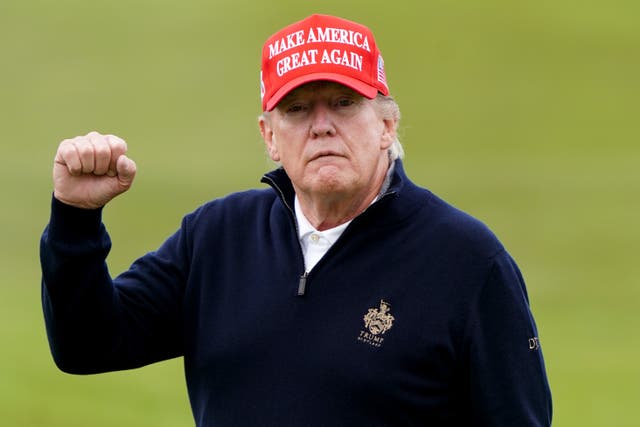 <p>The Trump family owns two golf courses in Scotland (Jane Barlow/PA)</p>