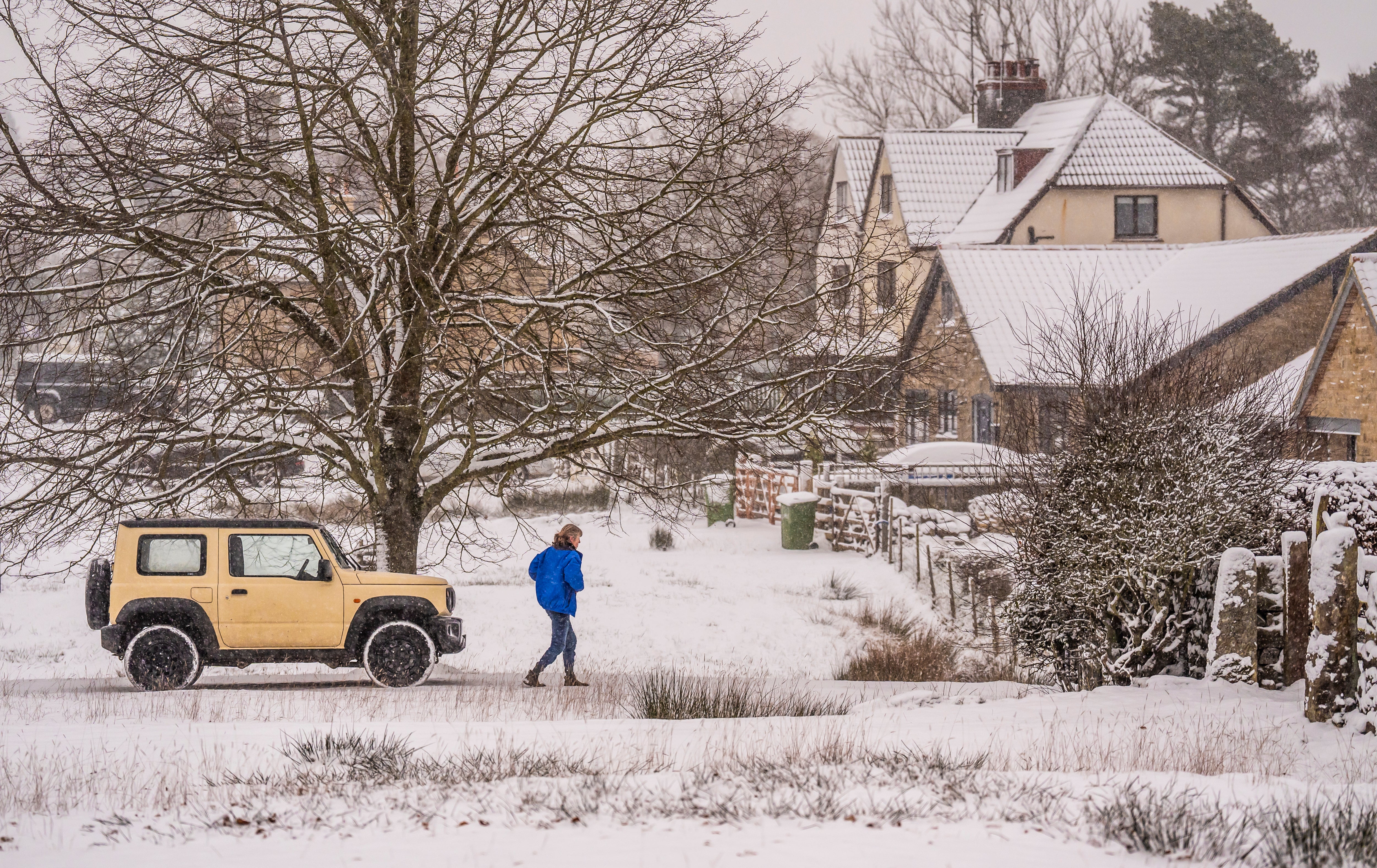 Snowy conditions are gripping the UK