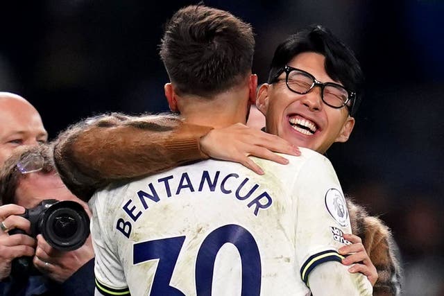 Tottenham intend to appeal against the seven-match suspension imposed on Rodrigo Bentancur (left) for comments made about team-mate Son Heung-min (John Walton/PA)