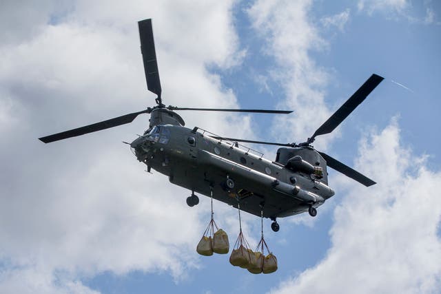 <p>The RAF’s Chinook fleet is target of cuts </p>