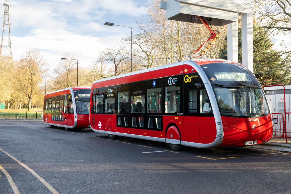 London’s new tram-like electric buses have been rolled out