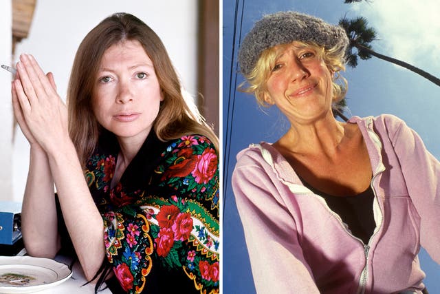 <p>Joan Didion (left) and Eve Babitz have become symbols of literary cool </p>