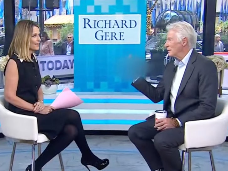 Gere explained that he was only trying to finish a scene that the talk show aired during his interview