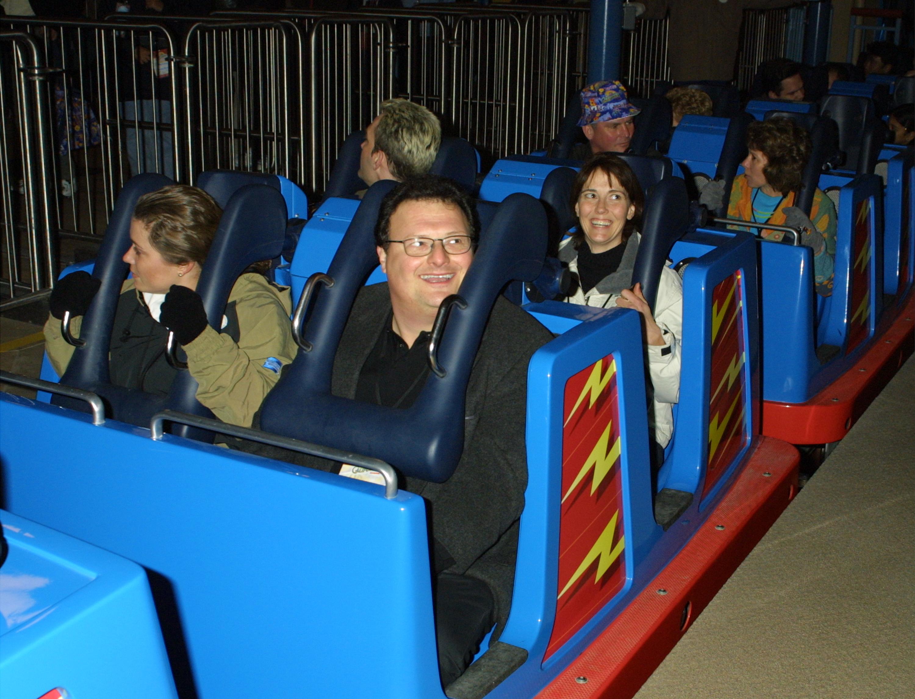 Wayne Knight at Disney’s California Adventure Park in 2001