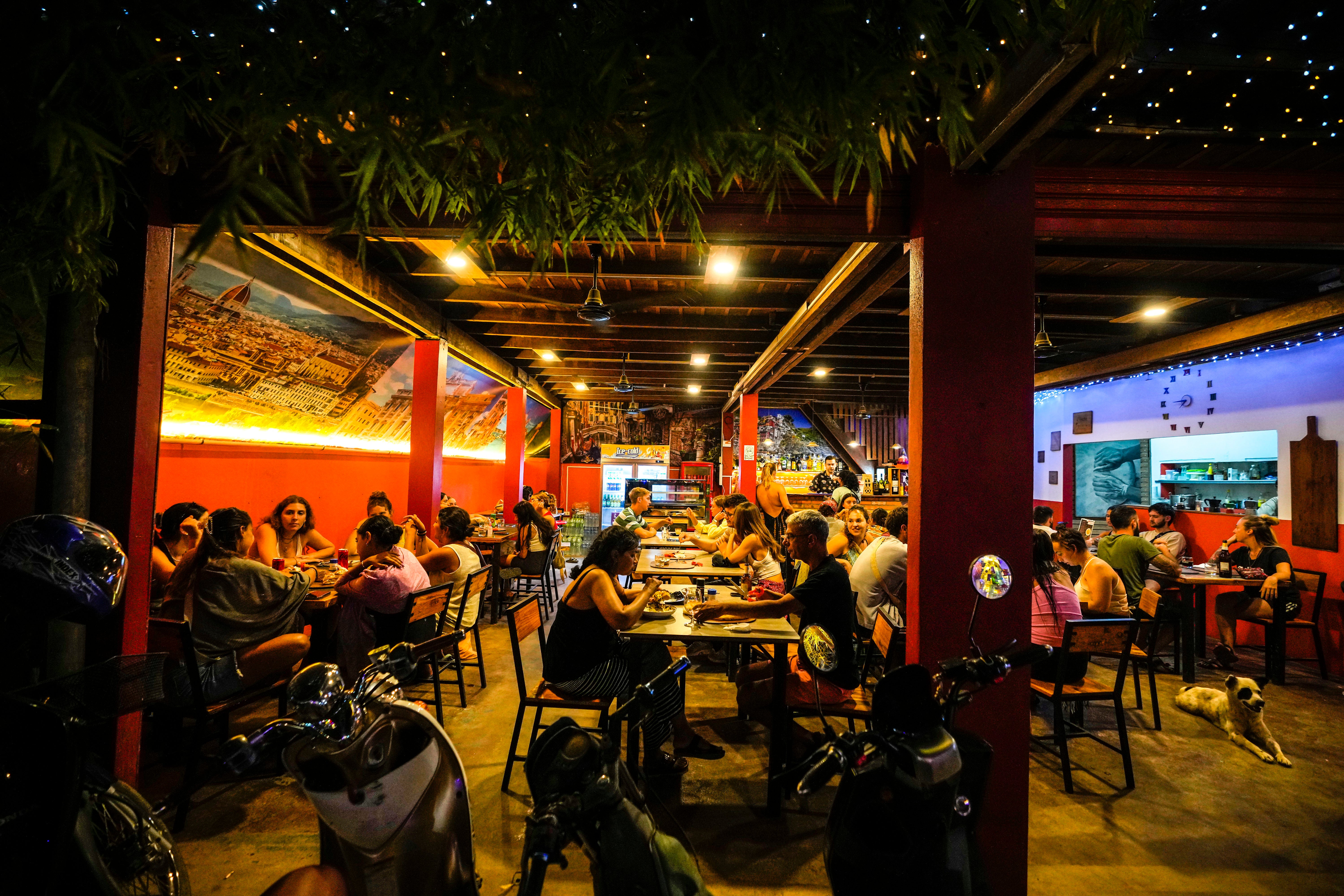 Representative: Foreign tourists have a drink at a night club at Nana Backpack hostel in Vang Vieng, Laos, Tuesday, 19 November 2024