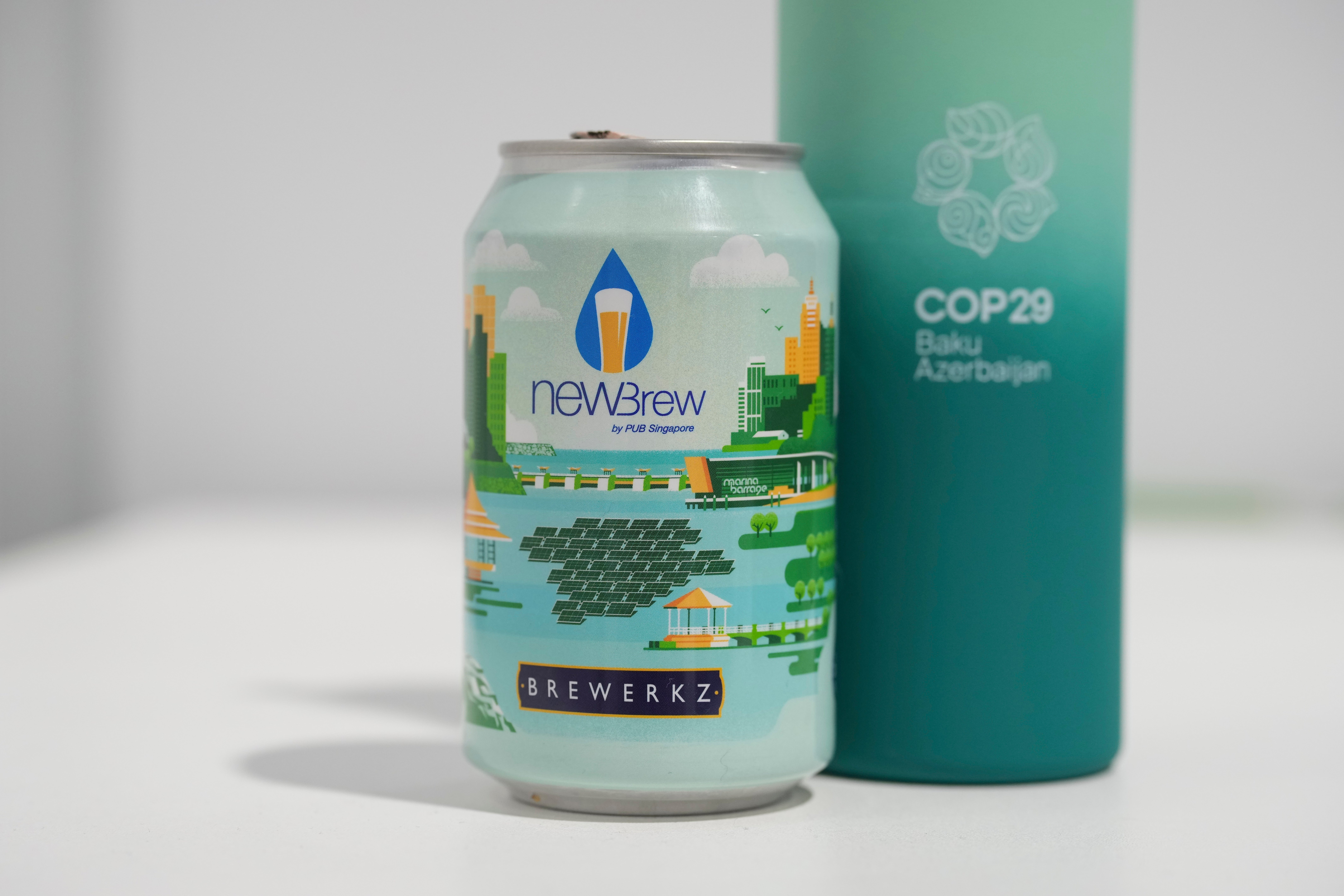 Climate COP29 Sewage Beer