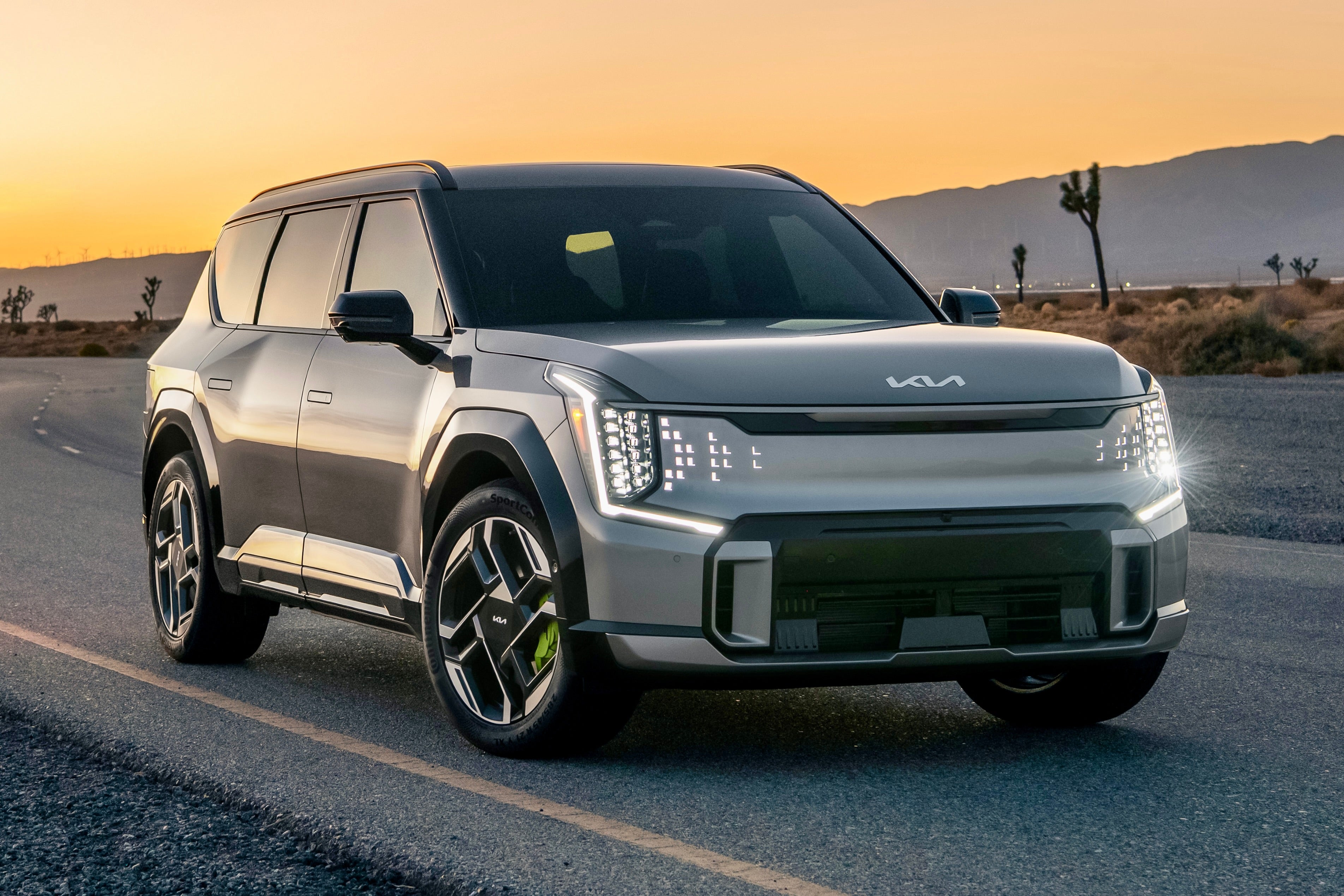 The new electric Kia EV9 GT gets a sportier look and more power