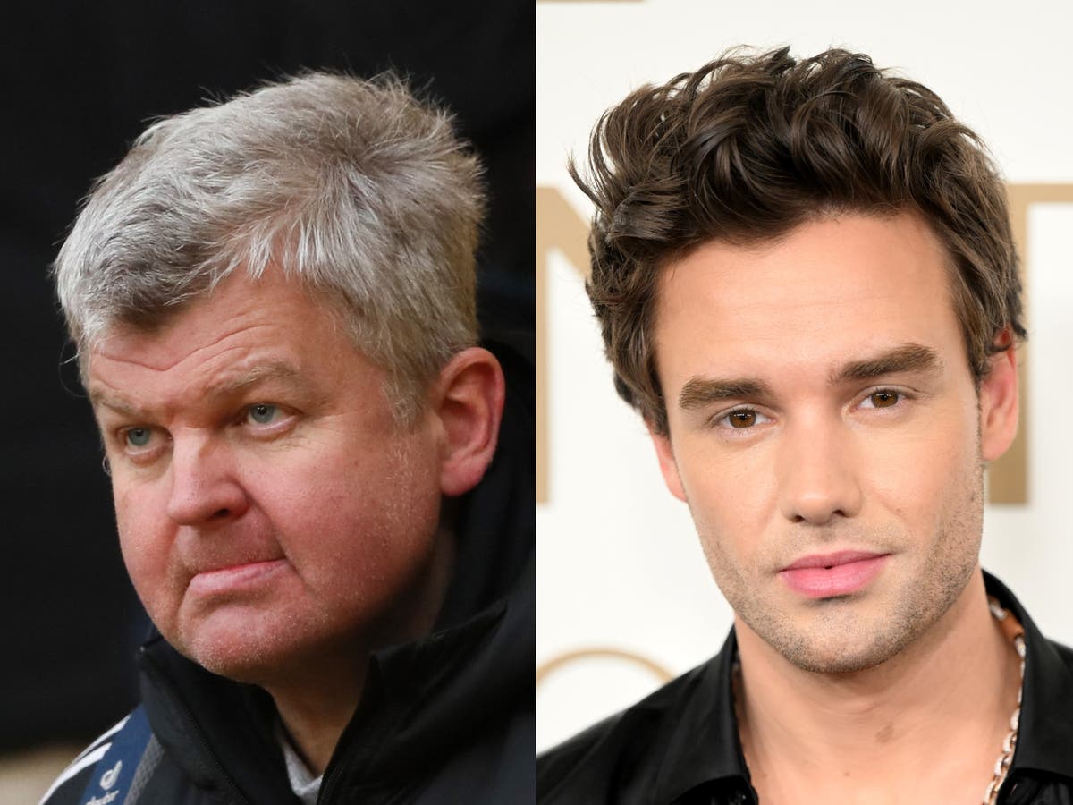 Adrian Chiles Wears West Brom Jacket at Liam Payne's Funeral