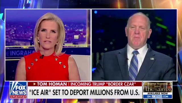 <p> Donald Trump’s border czar pick Tom Homan tears up discussing Laken Riley case.</p>