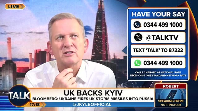 <p>Jeremy Kyle cuts off caller who defends Putin during live interview.</p>