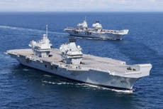 Aircraft carriers not safe from UK defence cuts, defence secretary confirms