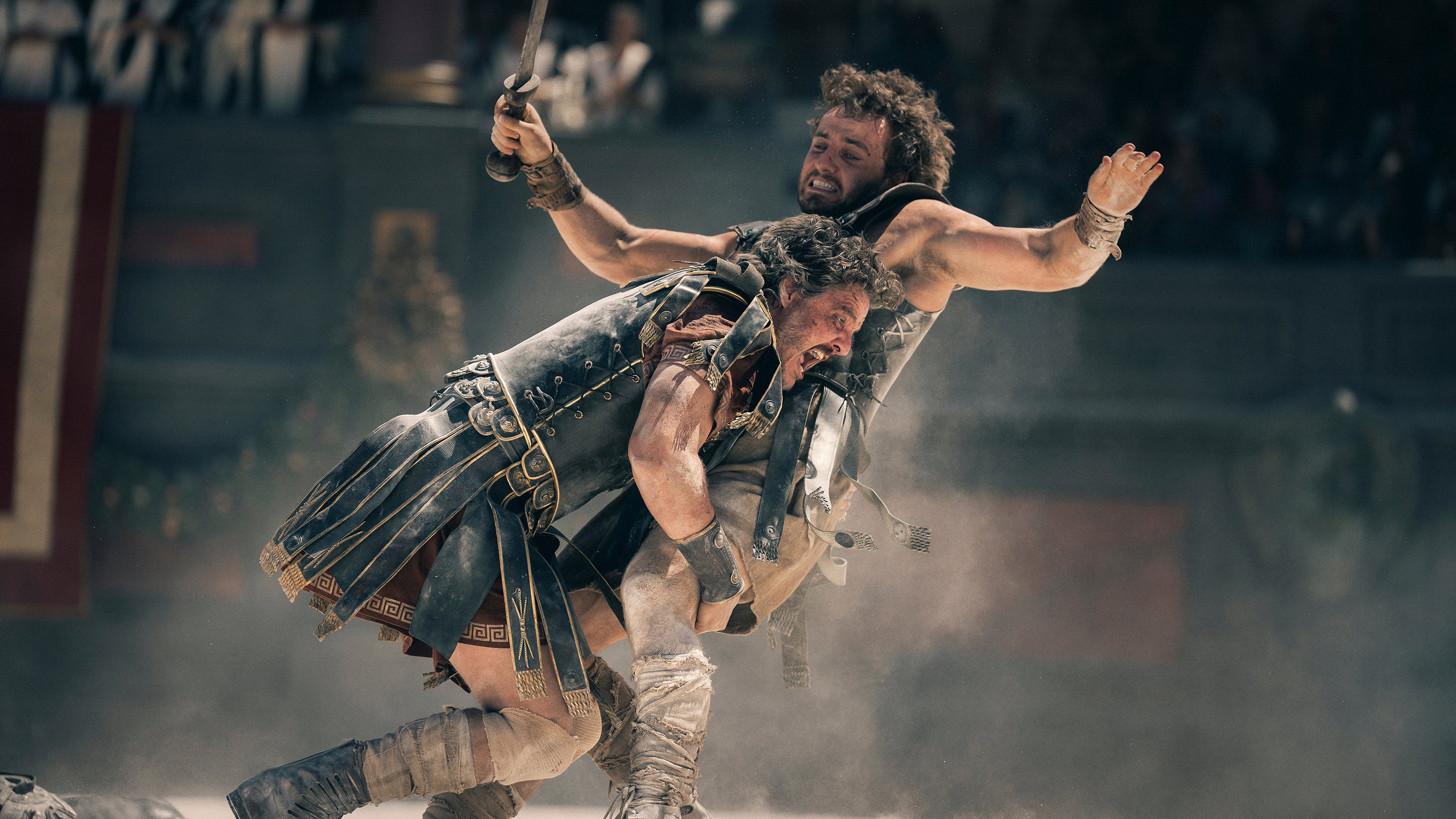 Pedro Pascal e Paul Mescal em Gladiador 2