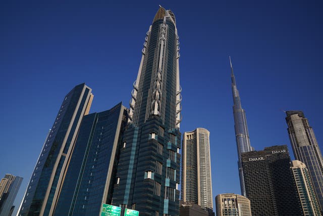 The skyline of Dubai (Yui Mok/PA)