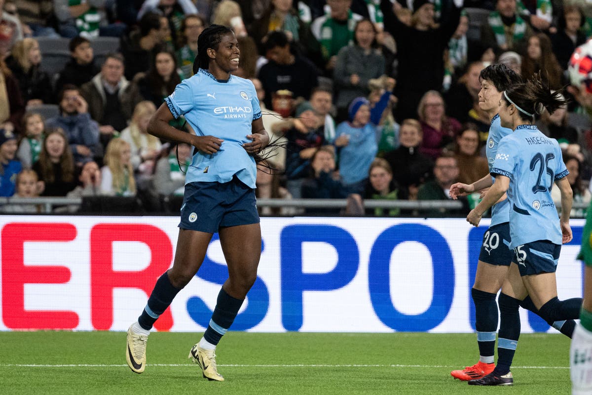 Khadija Shaw fires Man City into Women’s Champions League quarter-finals