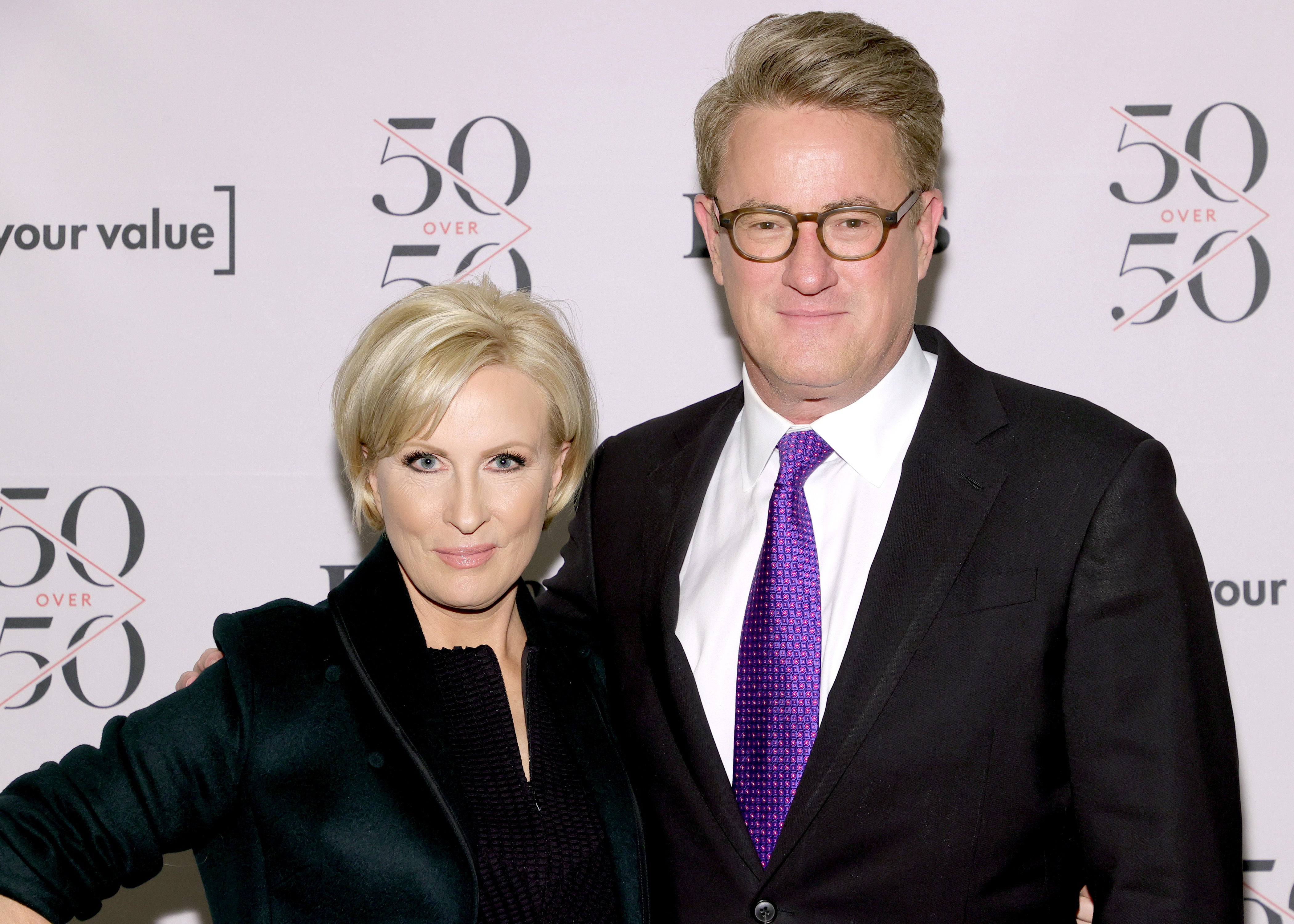 Mika Brzezinski and Joe Scarborough attend Forbes x Know Your Value 50 Over 50 on December 15, 2021 in New York City. Their ratings took a nosedive after they agreed to meet with President-elect Donald Trump