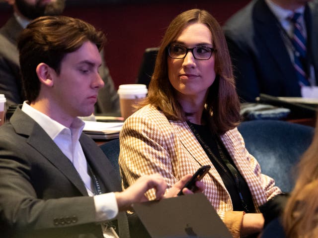 <p>Sarah McBride of Delaware attends an orientation for new members of Congress at the US Capitol in Washington, DC, on November 14, 2024</p>