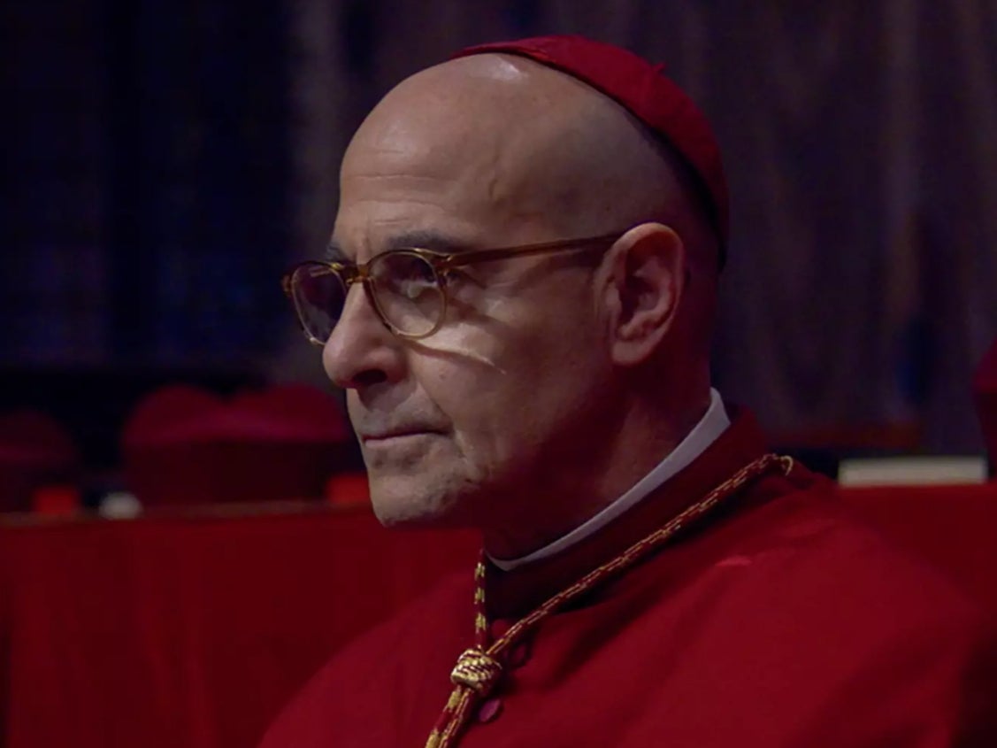 Tucci stars as a priest in Edward Berger’s forthcoming film ‘Conclave’