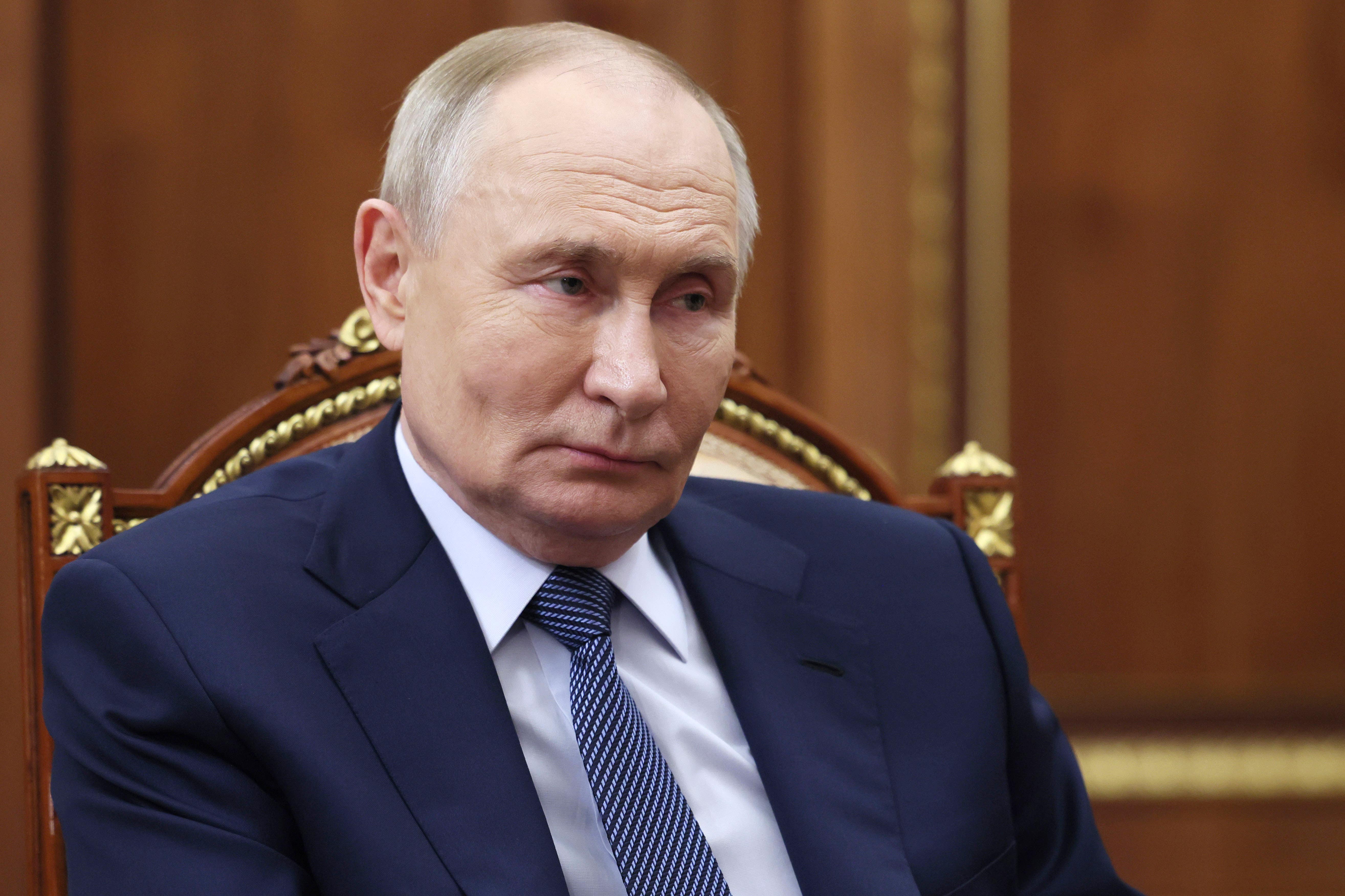 Home Secretary Yvette Cooper said Vladimir Putin’s behaviour ‘cannot be tolerated’ (Vyacheslav Prokofyev, Sputnik, Kremlin Pool Photo via AP)