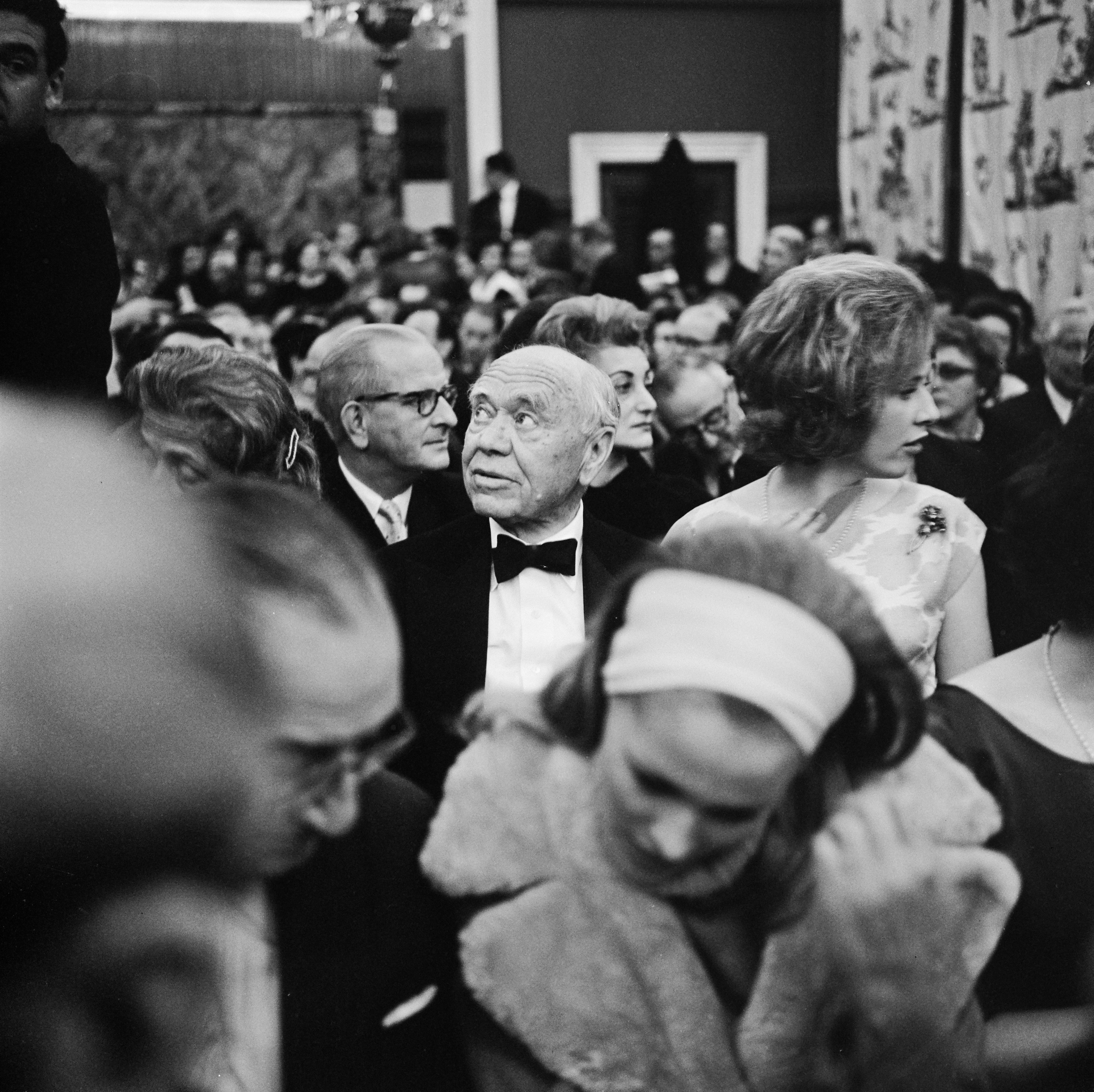 Attendees at the W Somerset Maugham auction held at Sotheby’s in 1962