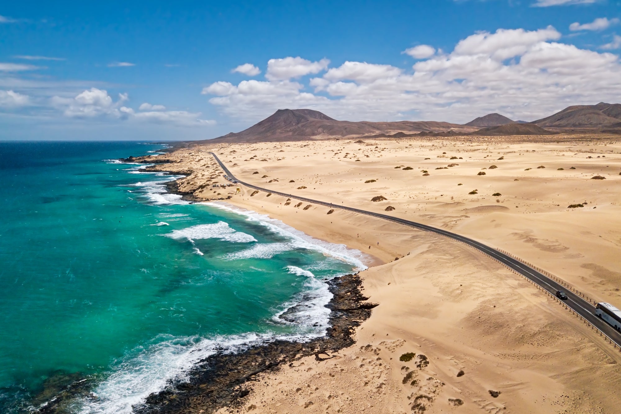 Alzada Beach is wide and wild