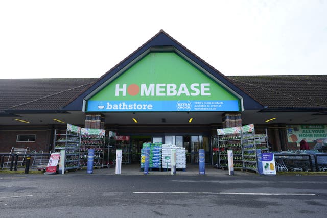 The Homebase store in Upton on the Wirral (Peter Byrne/PA)