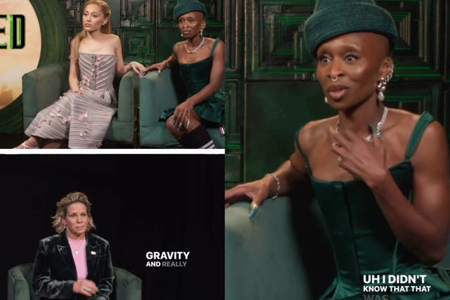 <p>Fans se divierten con la extraña y emotiva entrevista a la actriz de Wicked, Cynthia Erivo</p>