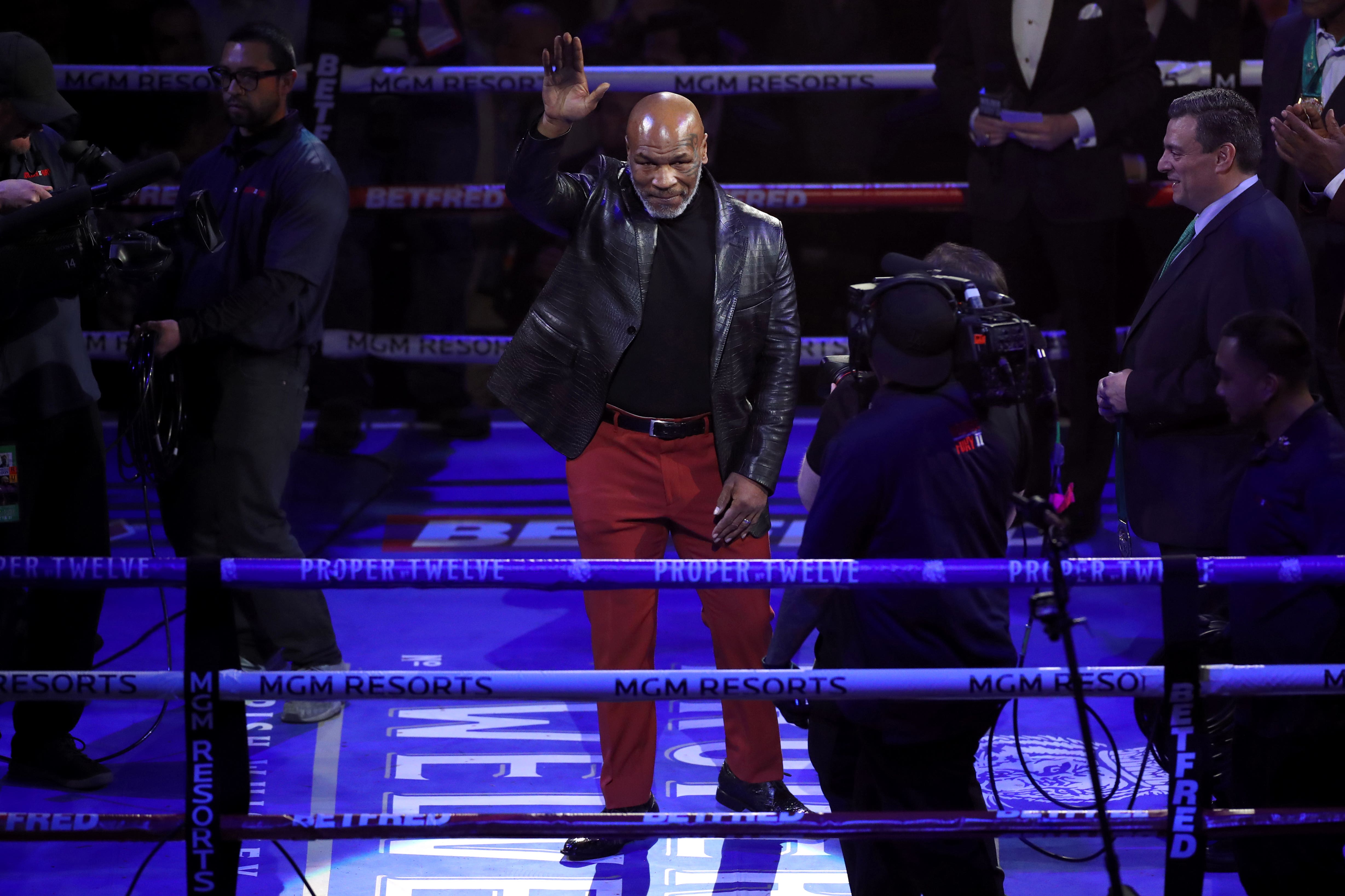 Former heavyweight boxing champion Mike Tyson’s took on YouTuber-turned-boxer Jake Paul in Texas (Bradley Collyer/PA)