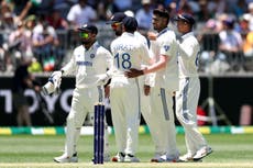 Australia bowled out for just 104 as India build first Test lead