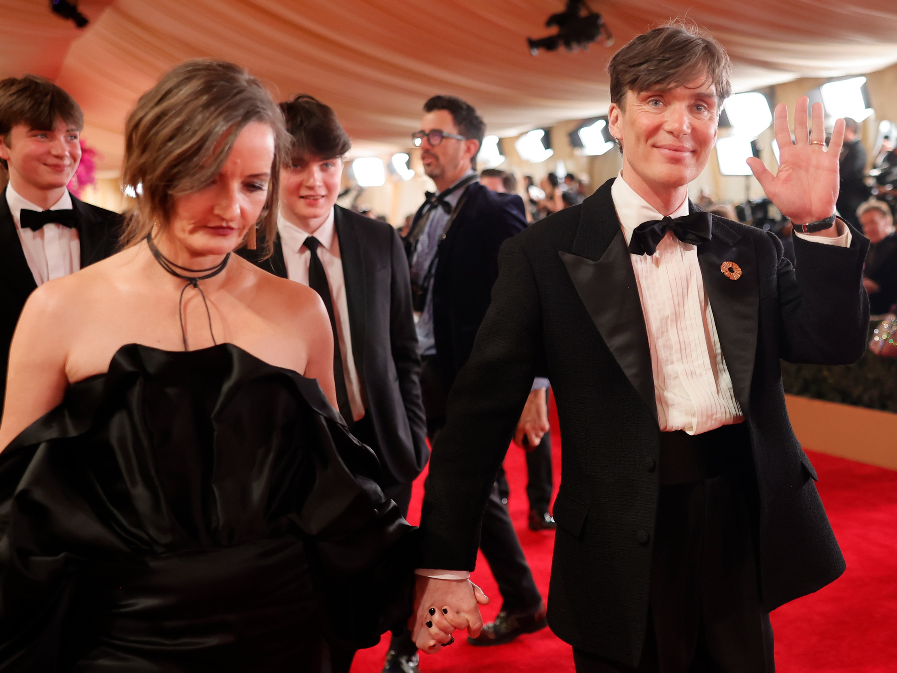 Cillian Murphy with his wife, artist Yvonne McGuinness, at the 2024 Oscars