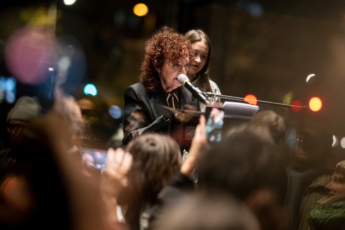 American photographer Nan Goldin opens exhibition in Berlin with fiery speech against Israel