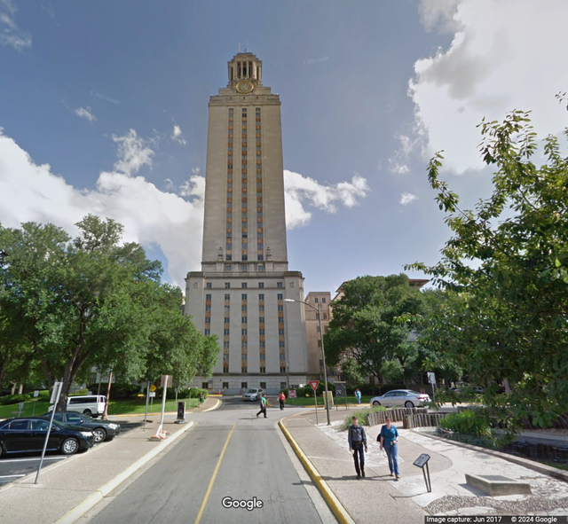 <p>UT Austin campus, one of the nine campuses where students whose families making less than $100k won’t have to pay tuition starting in the fall 2025</p>