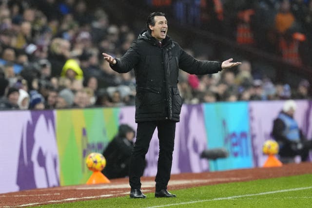 Unai Emery’s side ended a run of four straight defeats (Nick Potts/PA)