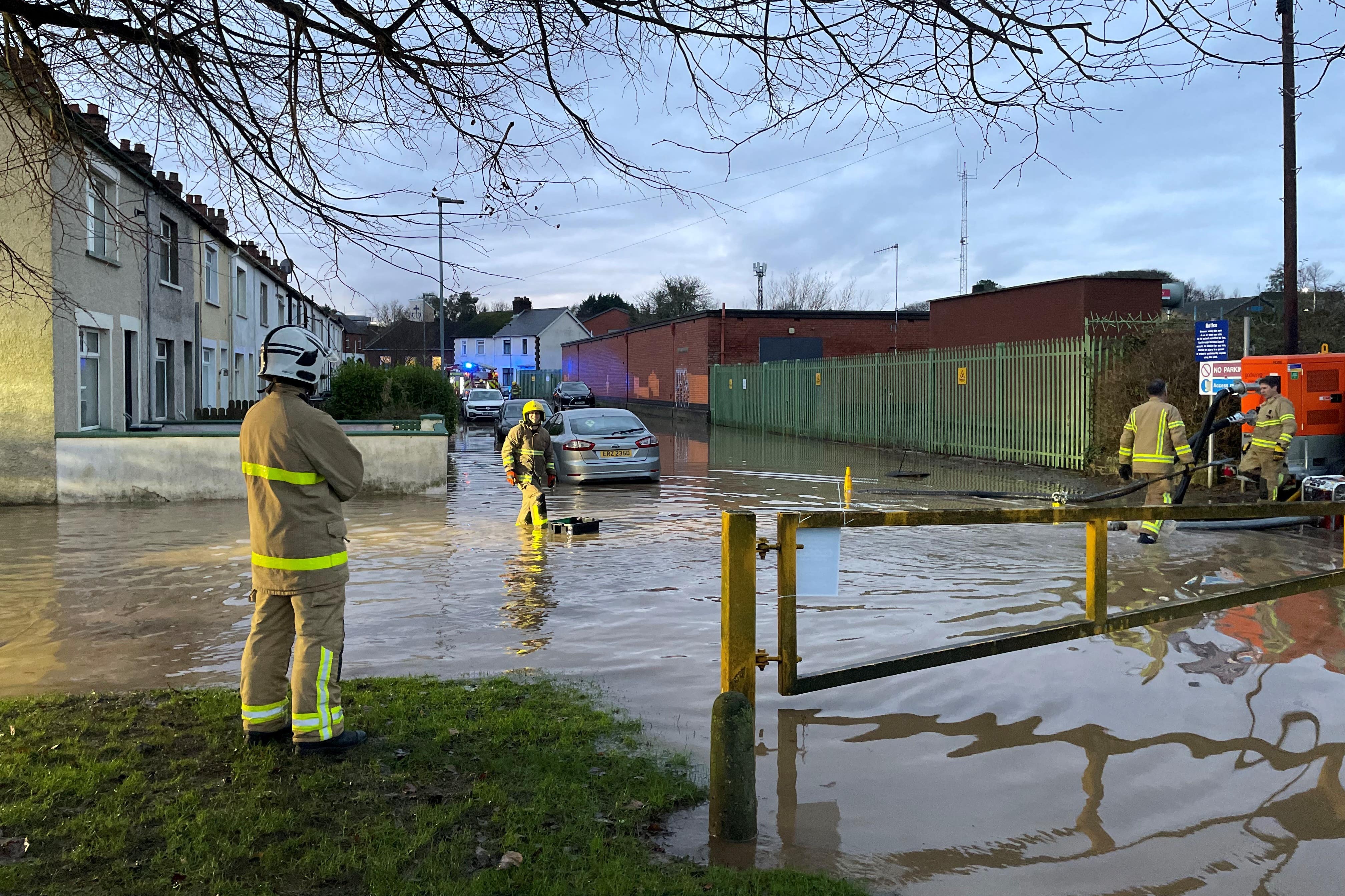 Flood warnings have been issued (David Young/PA)