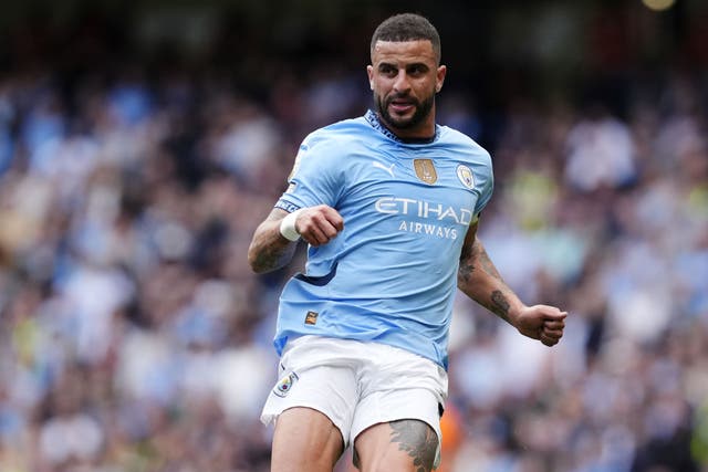 Kyle Walker has attempted to rally Manchester City following their fifth successive loss (Nick Potts/PA)