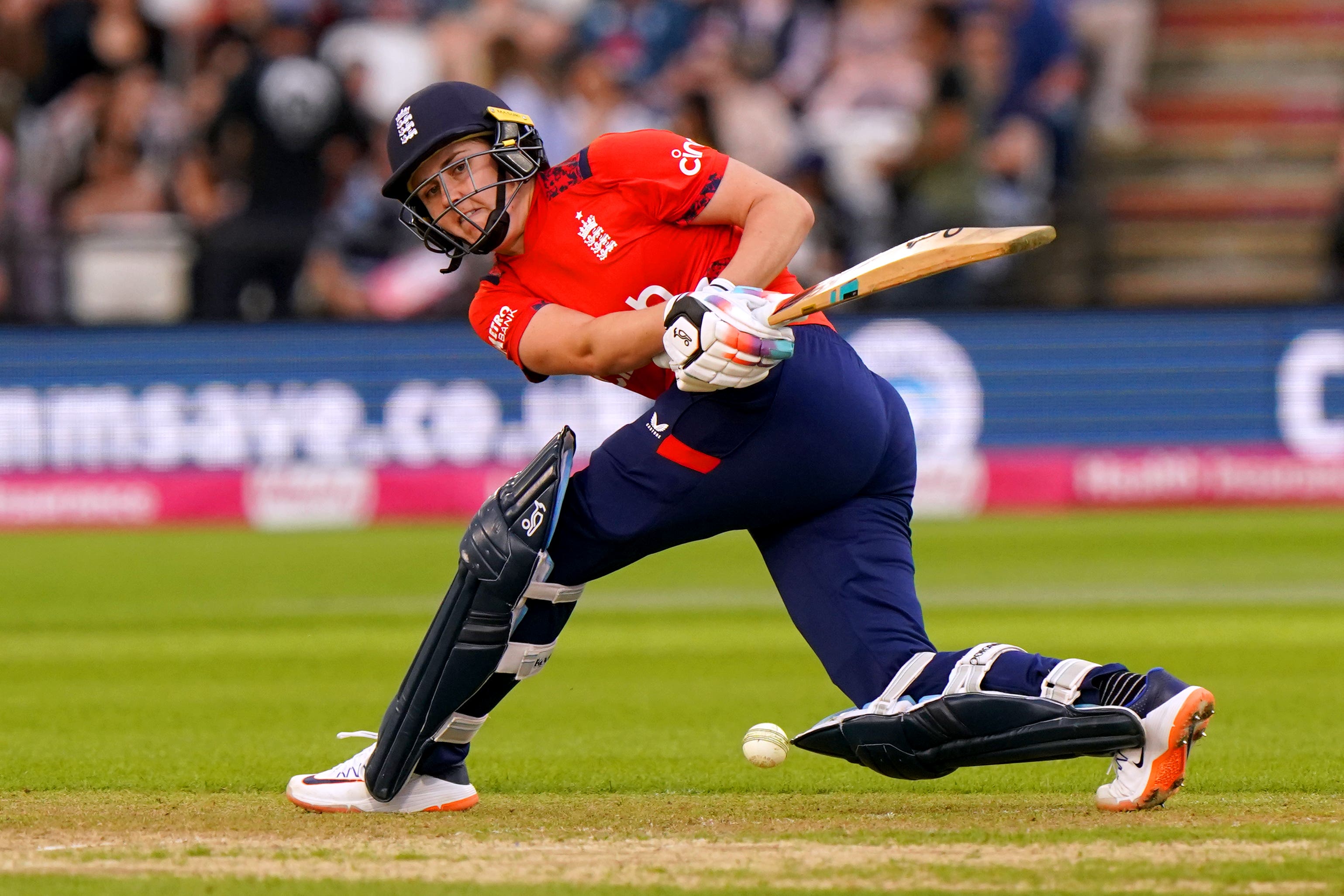 Nat Sciver-Brunt’s half-century helped England beat South Africa (Bradley Collyer/PA)